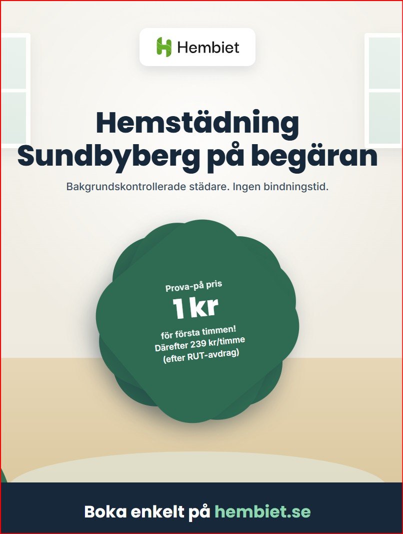 Hemstädning Sundbyberg